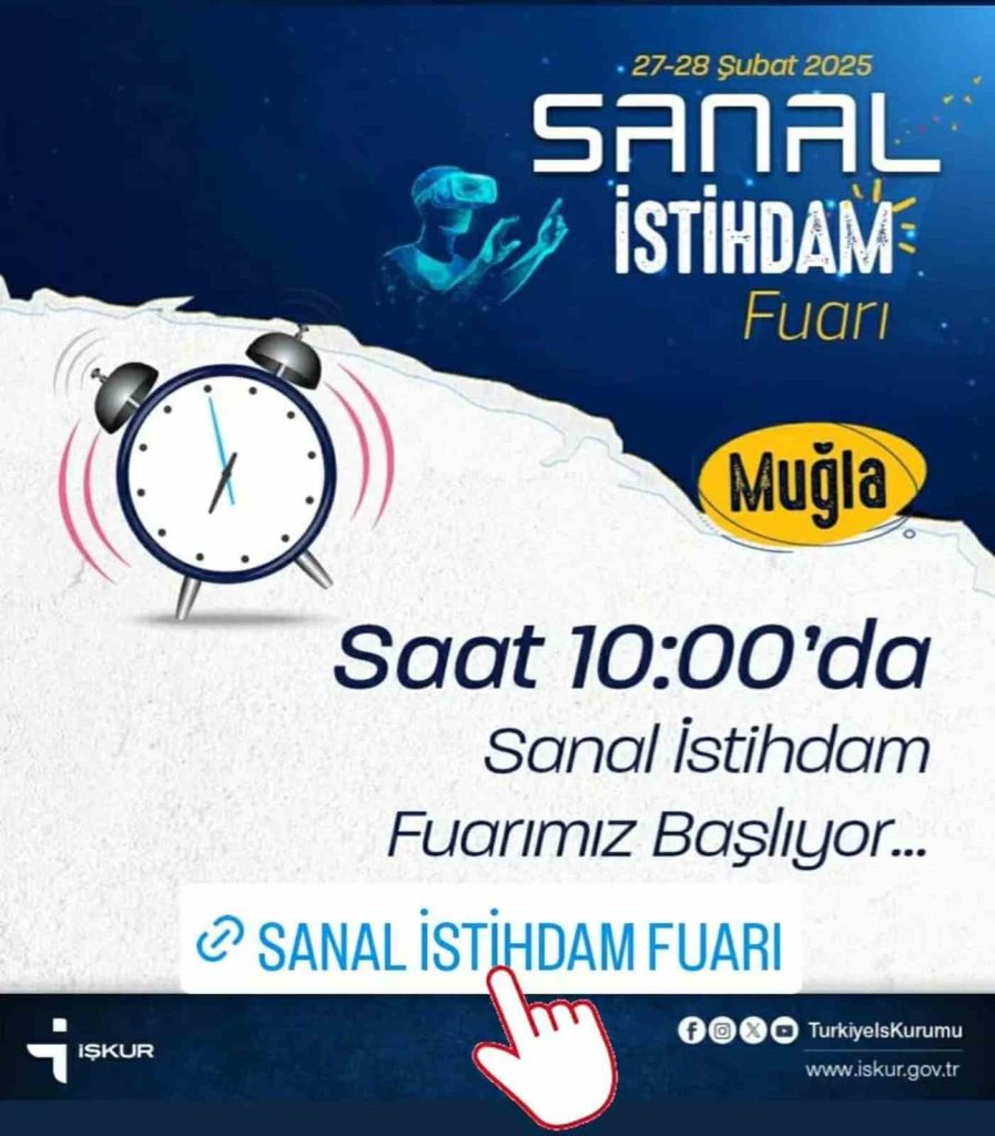 Muğla İşkur, Sanal İsti̇hdam Fuarında İşverenle İş Arayanları Bi̇r Araya Geti̇ri̇yor
