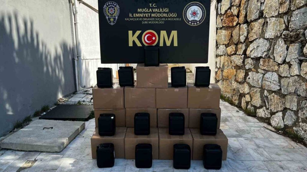 Muğlada Kaçak Alkol Operasyonu