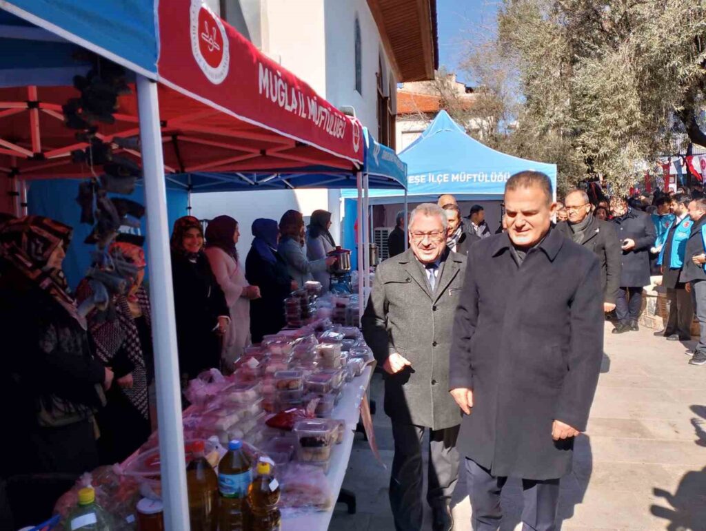Muğlada Kahramanmaraş Depremleri̇ni̇n İki̇nci̇ Yılında Hayır Çarşısı Açıldı