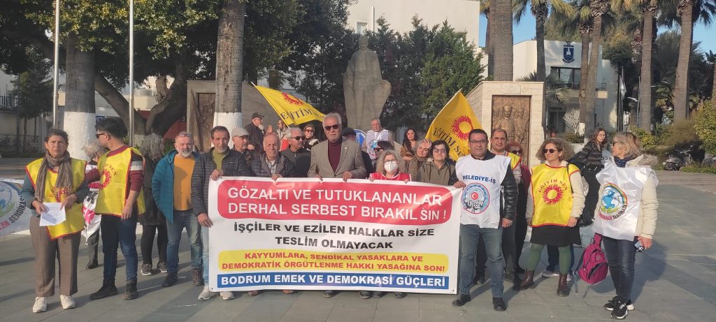 Bodrum’da Başpınar İşçilerine Destek Eylemi