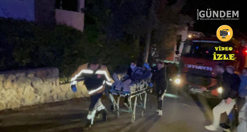 Bodrum’da ev yangınında 1 yaralı  