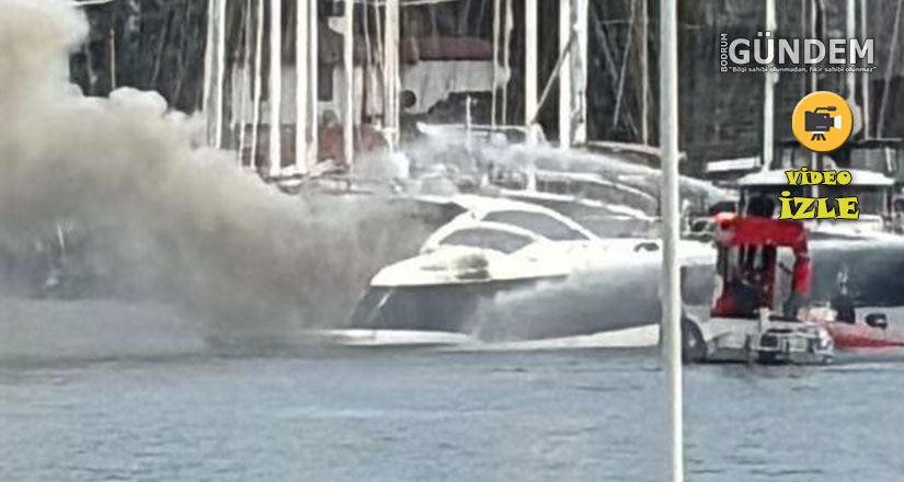 Bodrum’da Mi̇lyon Dolarlık Motoryat Alev Alev Yandı