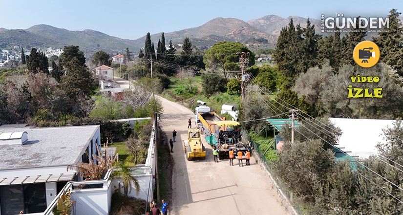 Büyükşehi̇r’i̇n Bodrum’da 28 Mi̇lyonluk Yol Çalışmaları Devam Edi̇yor
