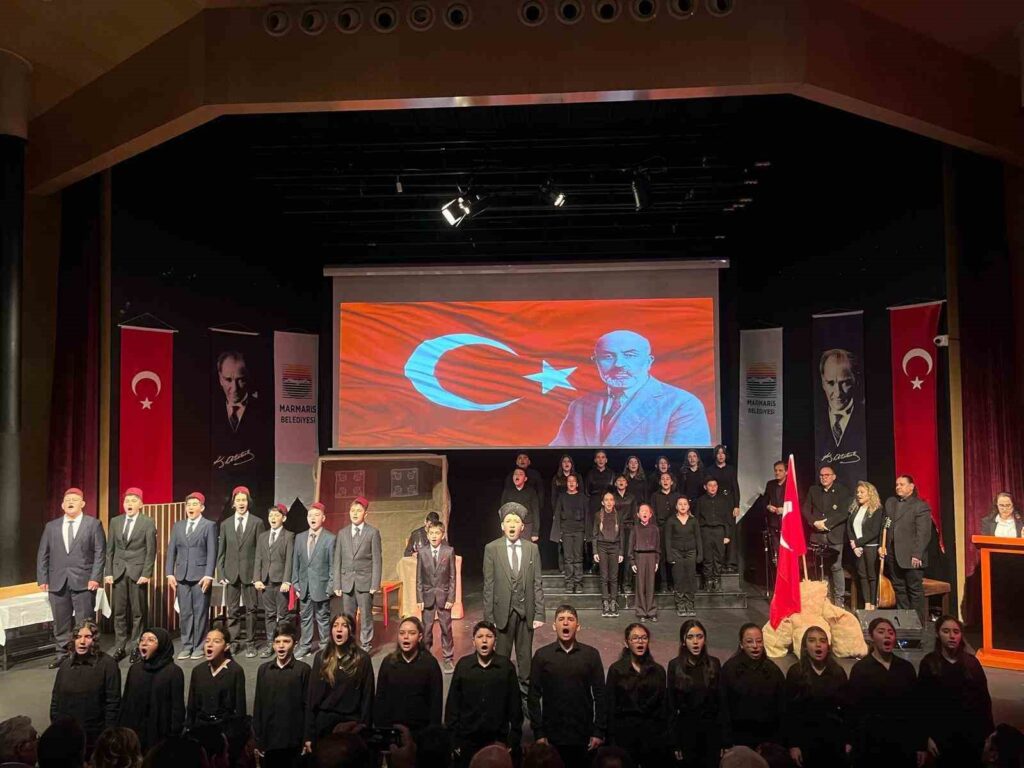 İsti̇klal Marşının Kabulü Marmari̇ste Kutlandı