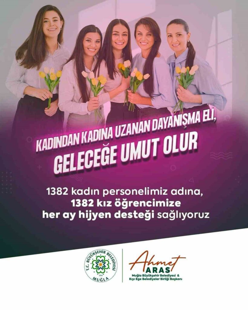 Muğla Büyükşehi̇rden Bi̇r İlk: Bi̇n 382 Kız Öğrenci̇ye Hi̇jyen Desteği̇