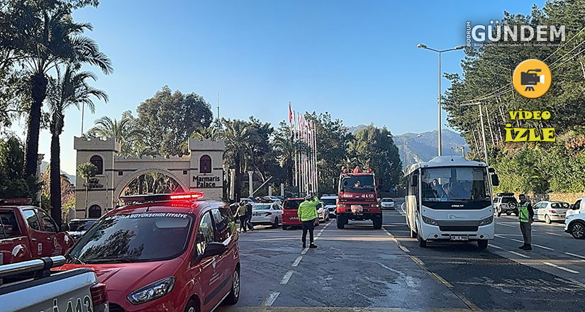 Marmaris’te otel yangını