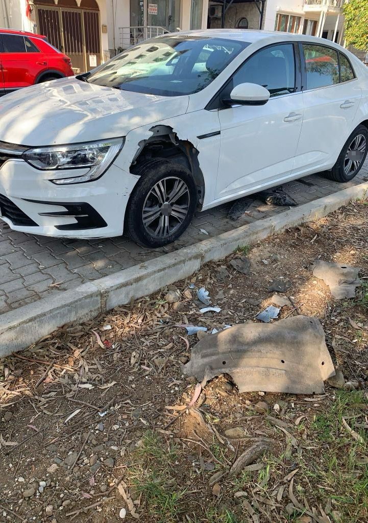 Fethi̇yede Domuzlar Otomobi̇li̇ Parçaladı