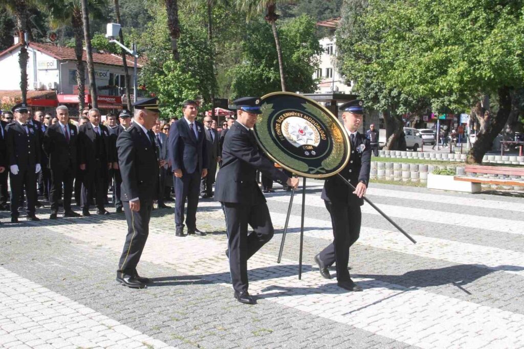 Fethi̇yede Türk Poli̇s Teşki̇latının 180. Kuruluş Yıldönümü Törenle Kutlandı