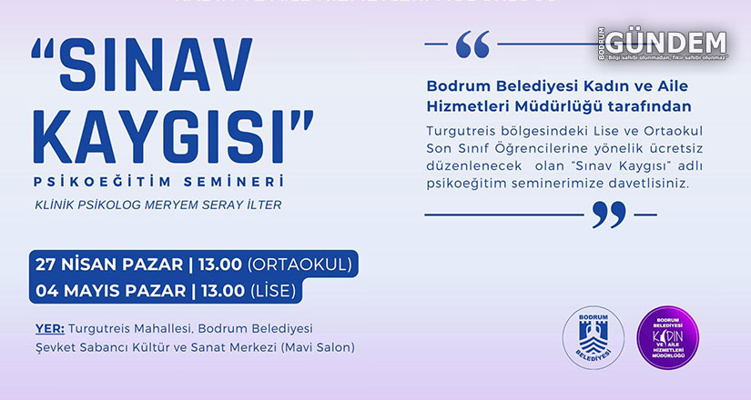 Öğrencilere ‘Sınav Kaygısı’ Konulu Psikoeğitim Semineri
