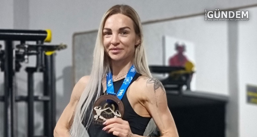 Kadın Vücut Geliştirme Sporcusu Avrupa Üçüncüsü Oldu