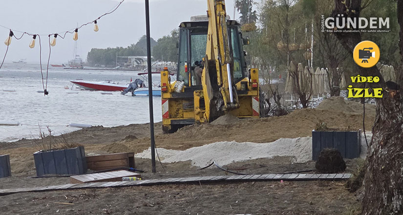 Ortakent Sahilde Beyaz Kum ve Yükselen Yapılar Tepki Çekti