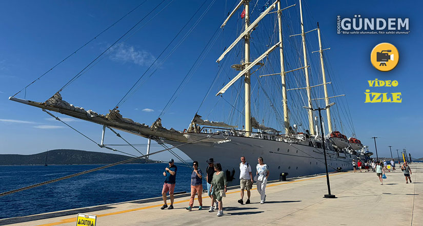 Star Clipper 153 yolcu ile Bodrum’a geldi