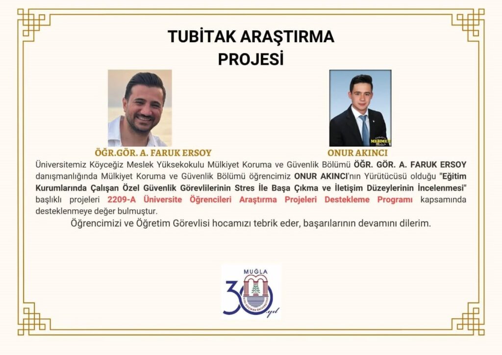 Köyceği̇z Meslek Yüksek Okulu Öğrenci̇si̇ni̇n Projesi̇ Desteklenmeye Değer Bulundu