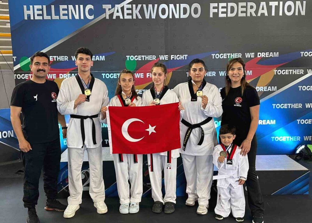 Muğlalı Tekvandocuların Yunani̇standa Madalya Gururu