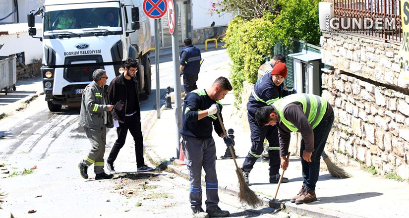 Bodrum Belediyesi Ekiplerinden Bayram Mesaisi