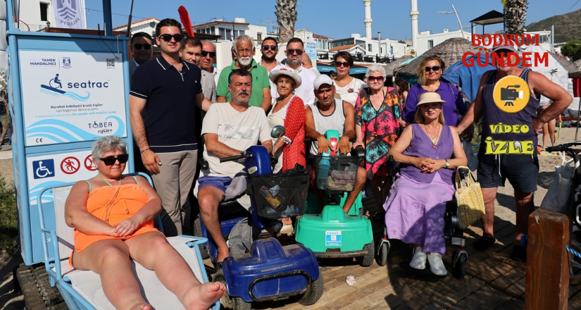 Turgutreis Halk Plajına Özel Gereksinimli Bireyler İçin Raylı Sistem