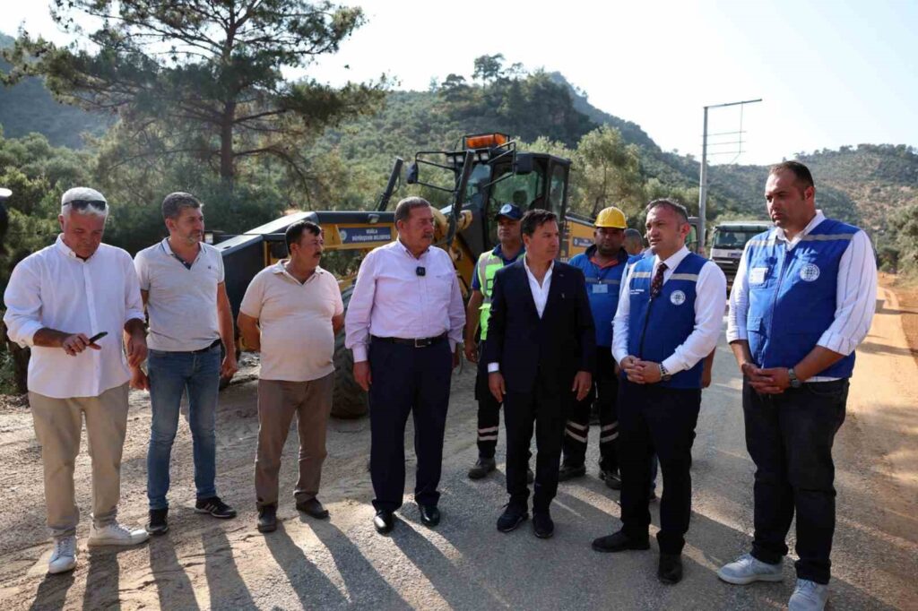 Başkan Aras Mi̇lastaki̇ Yol Çalışmalarını İnceledi̇