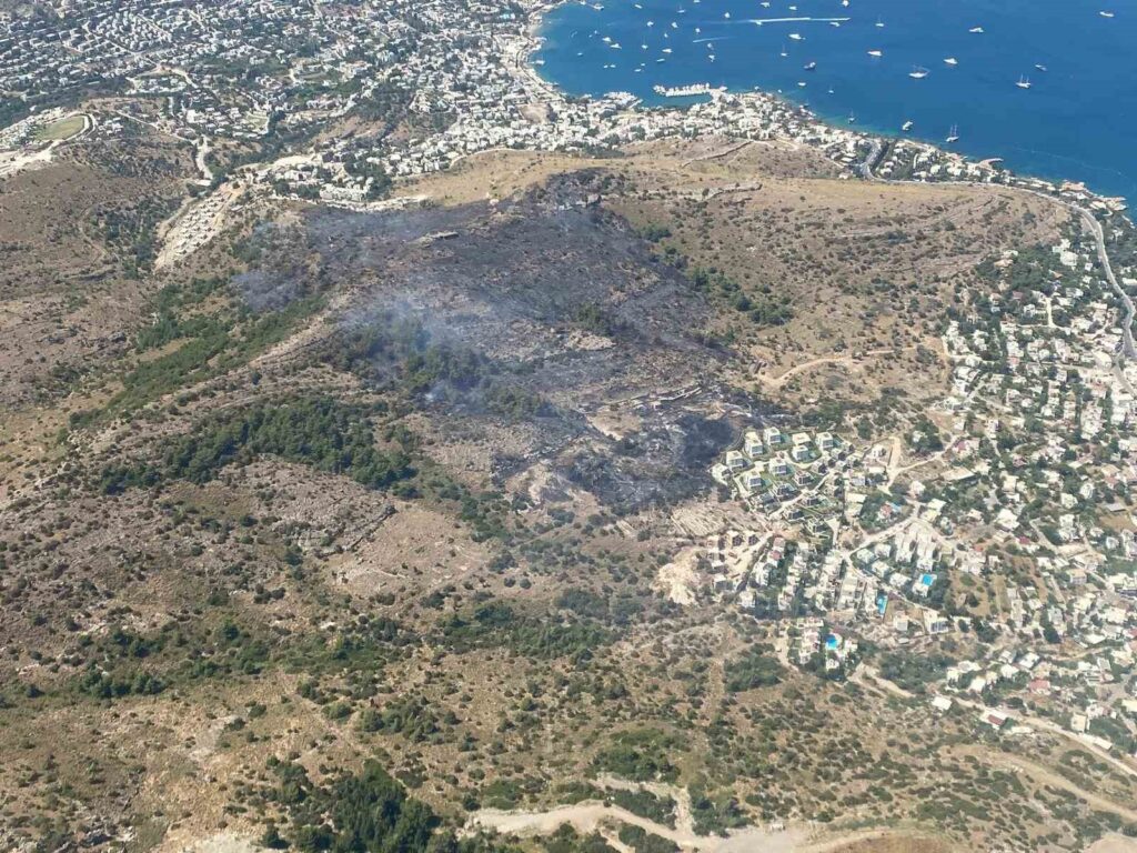 Bodrum Türkbükü Yangını Kontrol Altına Alındı