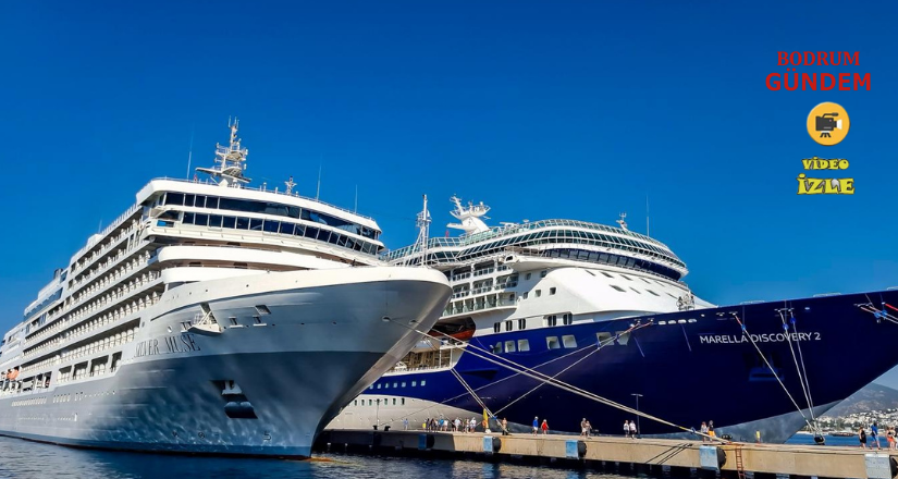 Bodrum Limanı’na İki Gemi Yanaştı