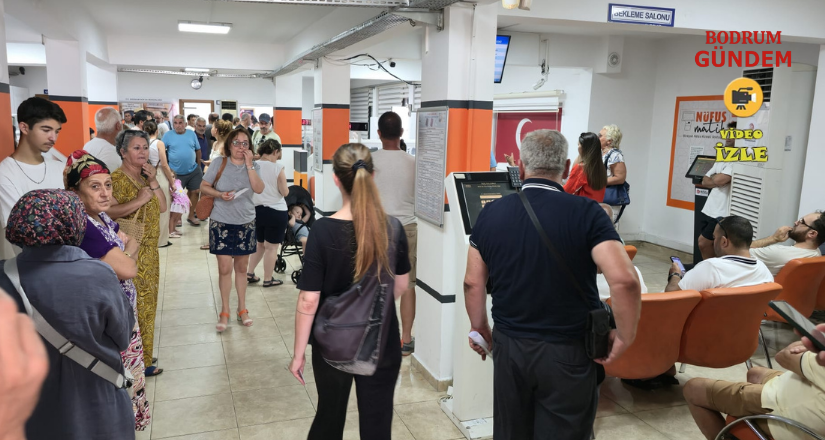 Bodrum Nüfus Müdürlüğü’nde Ehliyet Yenileme Yoğunluğu