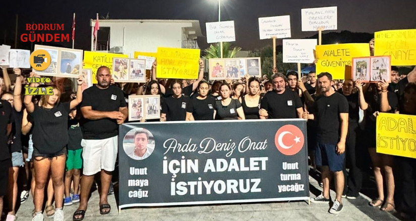 Teknedeki kavgada ölen Arda Deniz Onat için yürüyüş yapıldı