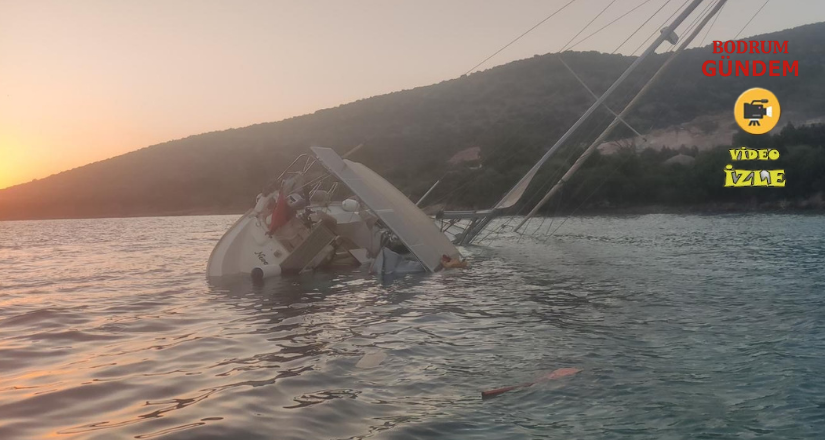 Yelkenli̇ Kayalıklara Çarptı, Su Almaya Başladı: 5 Ki̇şi̇ Teknelerle Tahli̇ye Edi̇ldi̇