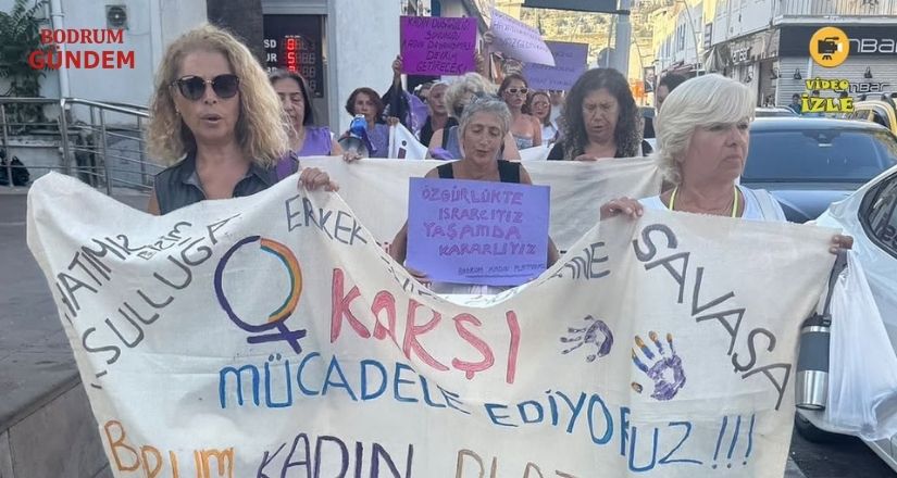 Bodrum’da Kadınlar Ayşe Tokyaz İçin Meydandaydı
