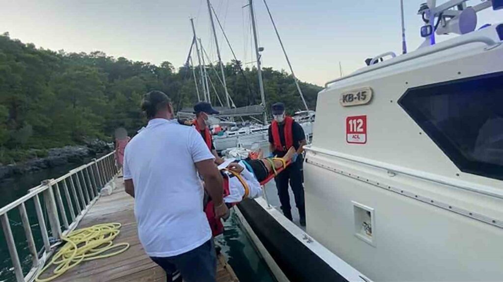 Fethi̇ye Ve Dalamanda Yaralanan Ve Rahatsızlanan 3 Ki̇şi̇ye Tıbbi̇ Tahli̇ye