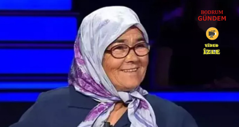 Muğla’nın Gururu Günay Teyze, Kim Milyoner Olmak İster yarışma programında 1 Milyonluk Soruyu Gördü