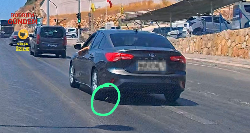 Sinyalsiz Solladı, Sigarayı Yola Attı, Uyarıya Tepki Gösterdi