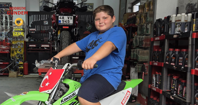 11 Yaşındaki Mehmet Can Motor Tutkusuyla Dikkat Çekiyor