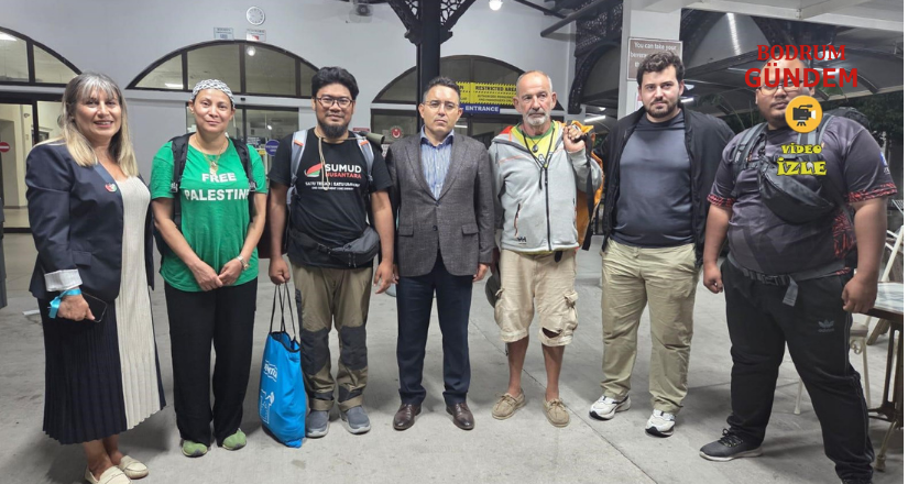 Sumud Filosu’ndan ayrılan 4 aktivist Marmaris’e geldi