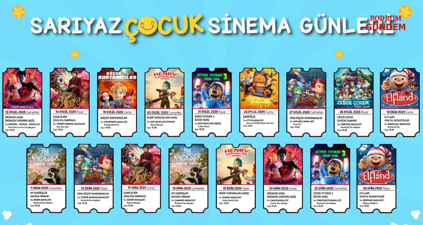 Sarıyaz Çocuk Sinema Günleri Başlıyor