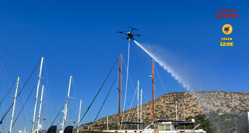 Yangın Müdahale Dronu Ağanlar Tersanesi’nde Test Edildi