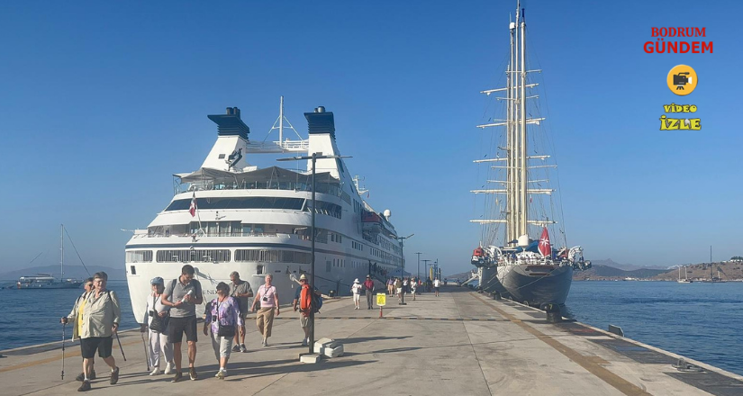 İki Kruvaziyerle Bodrum’a 435 Yolcu Geldi