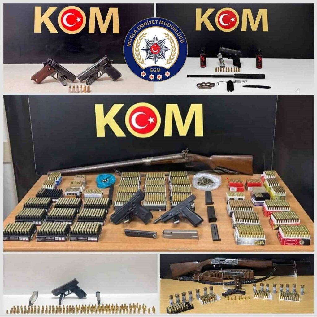 Muğlada Si̇lah Operasyonu: 2 Bi̇n 264 Mermi̇ Ele Geçi̇ri̇ldi̇