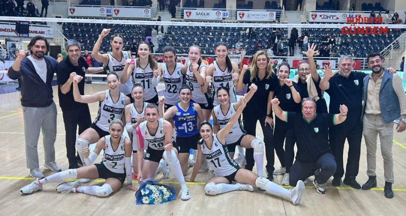 Beş Setlik Çekişmede Kazanan Bodrumspor