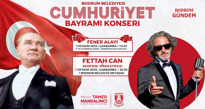 Bodrum’da Cumhuriyetin 102. Yılı Coşkuyla Kutlanacak