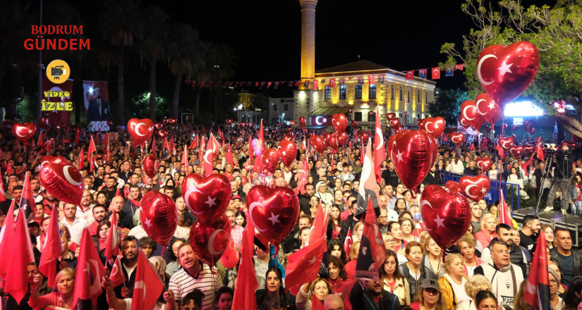 Cumhuriyetin 102. Yılı Bodrum’da Coşkuyla Kutlandı