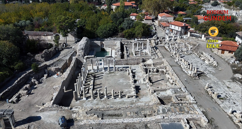 Stratoni̇kei̇a Anti̇k Kenti̇’ndeki̇ “Roma Hamamı’na” Zi̇yaretçi̇ Akını