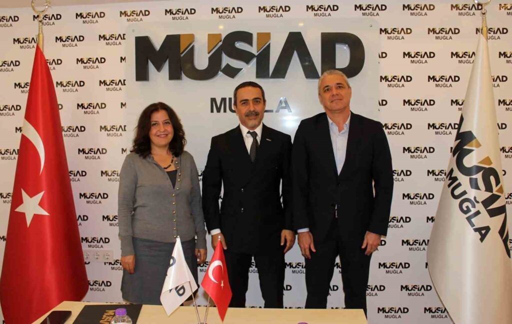 Mskü, İi̇bf Dekanı Görgülüden Müsi̇ad Muğla Şubesi̇ne İade Zi̇yareti̇