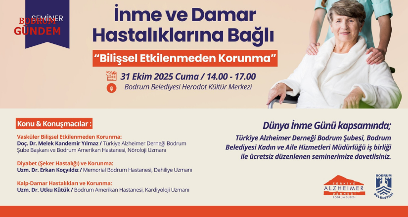 “İnme ve Bilişsel Korunma” Semineri 31 Ekim’de
