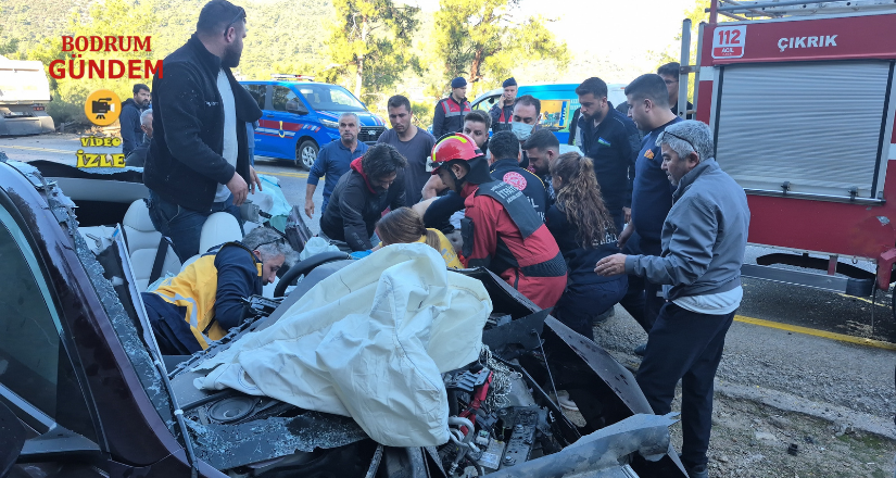 Bodrum’da feci kaza; 1’i ağır 2 yaralı