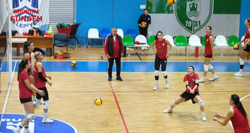 Bodrum’un İncileri Vakıfbank Maçına Hazırlanıyor