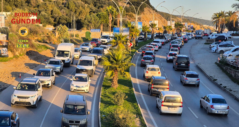 Bodrum’da yeni yıl trafiği: “Uzun araç kuyrukları oluştu”