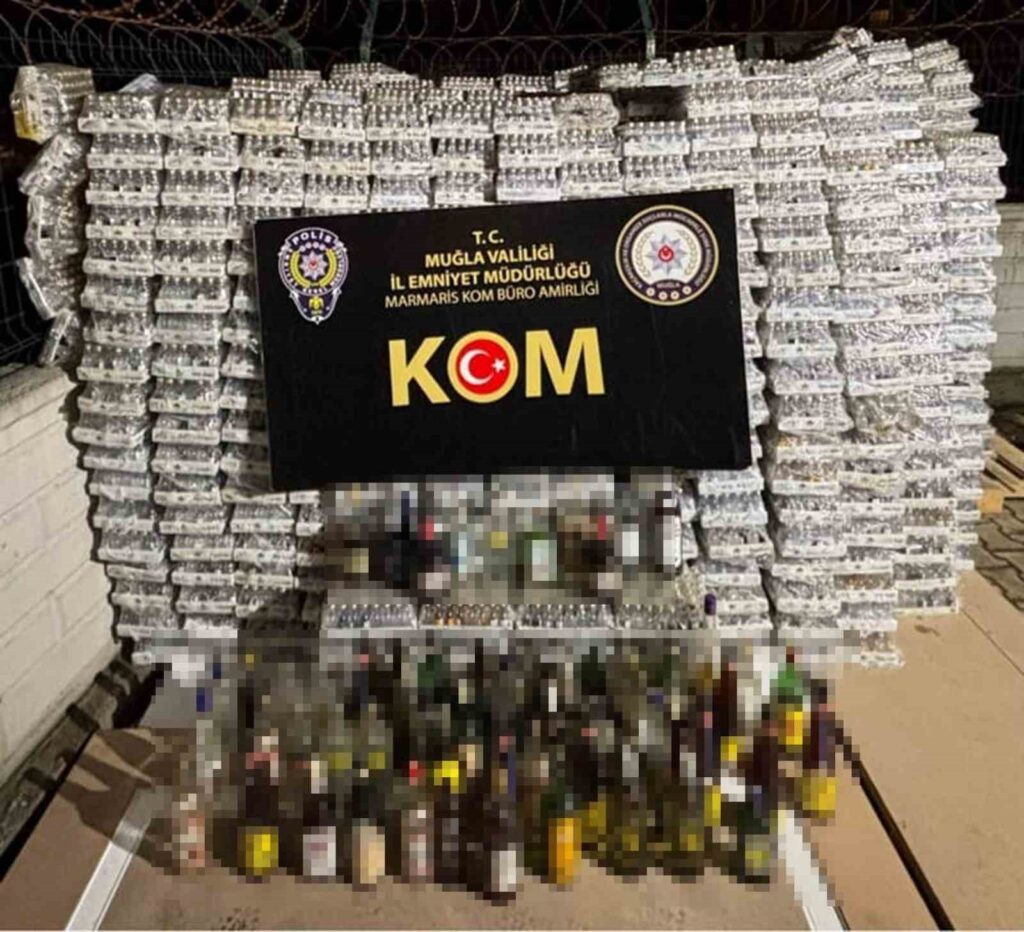 4 bin 166 litre kaçak içki ele geçirildi