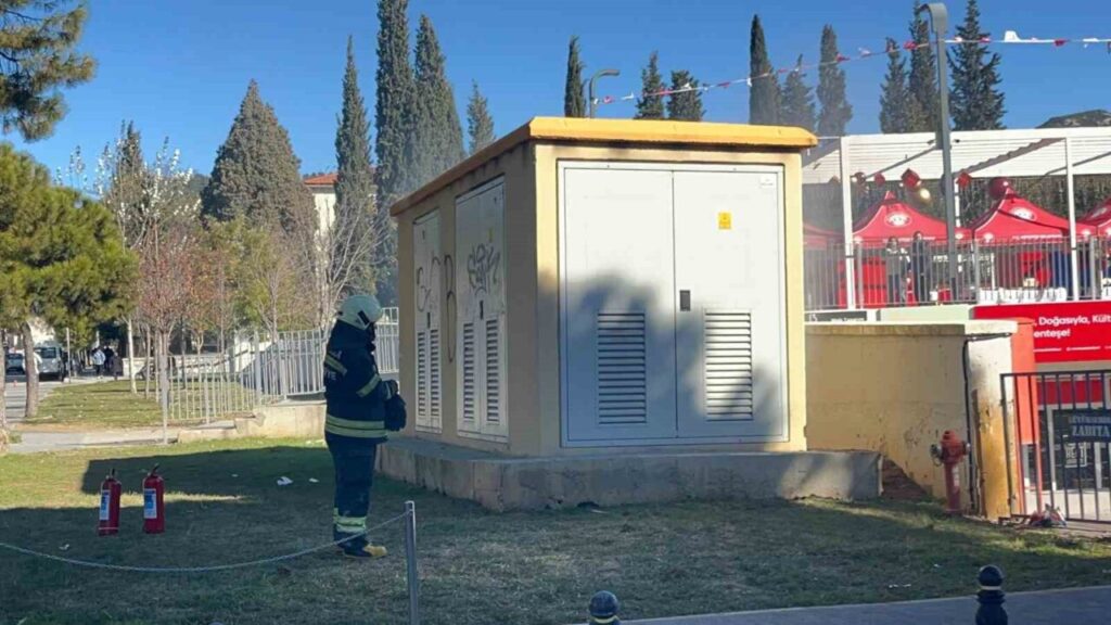 Menteşe’de elektrik trafosunda yangın paniği