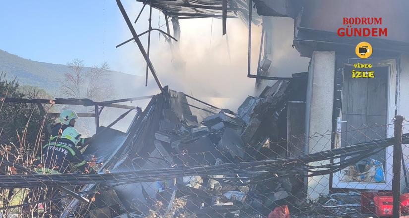 Muğla’da ev ve otomobil küle döndü