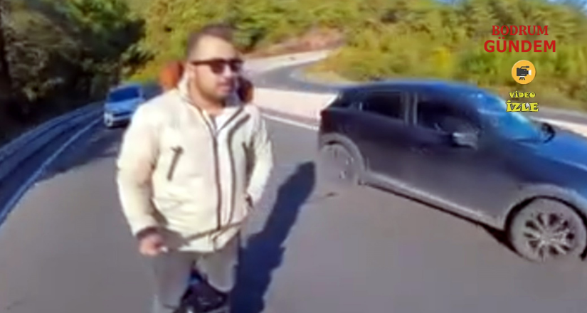 Sakar rampasında tek teker Scooter ile tehlikeli yolculuk