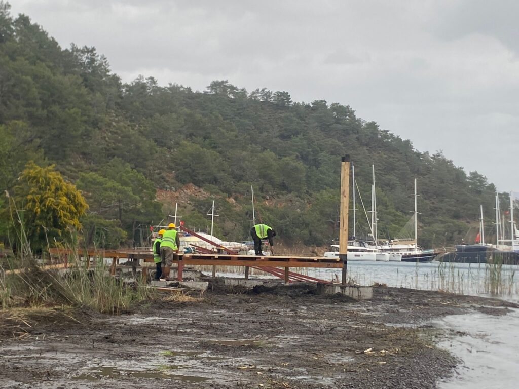 Göcek’te Tepkiler Sonuç Verdi, Çalışmalar Geçici Olarak Durduruldu